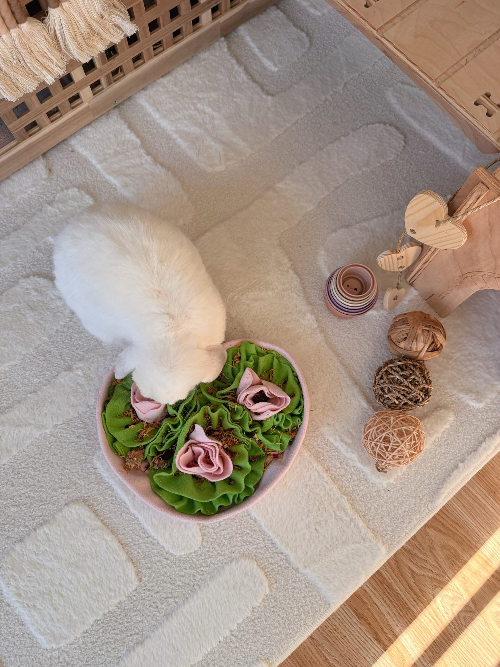 rabbit toys - snuffle mat